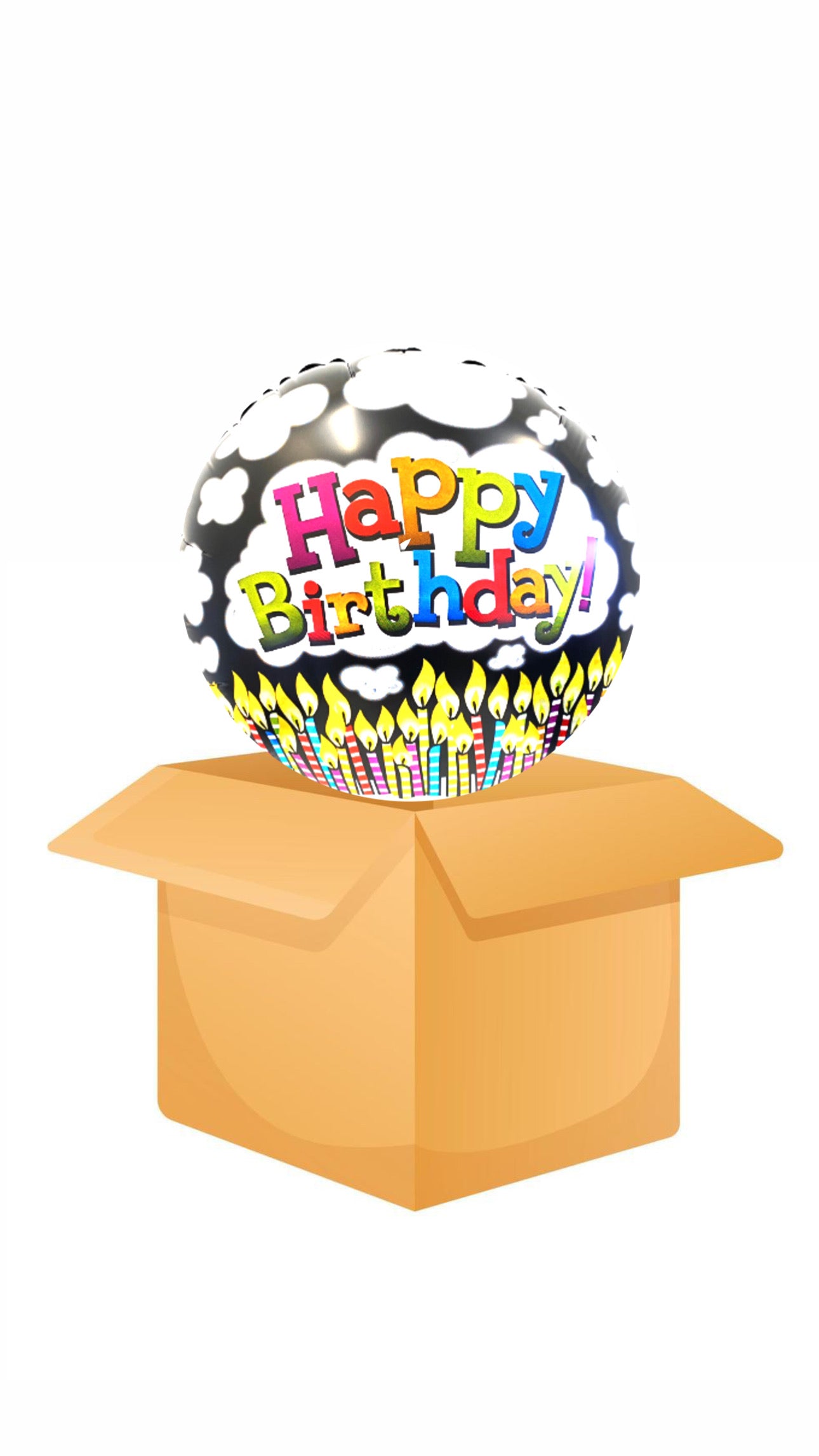 Happy Birthday Kerzen Ballon