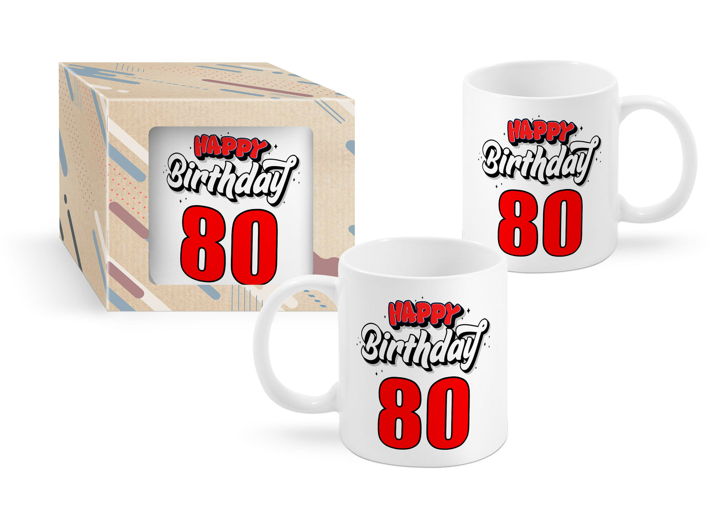 Happy Birthday Tasse Zahl