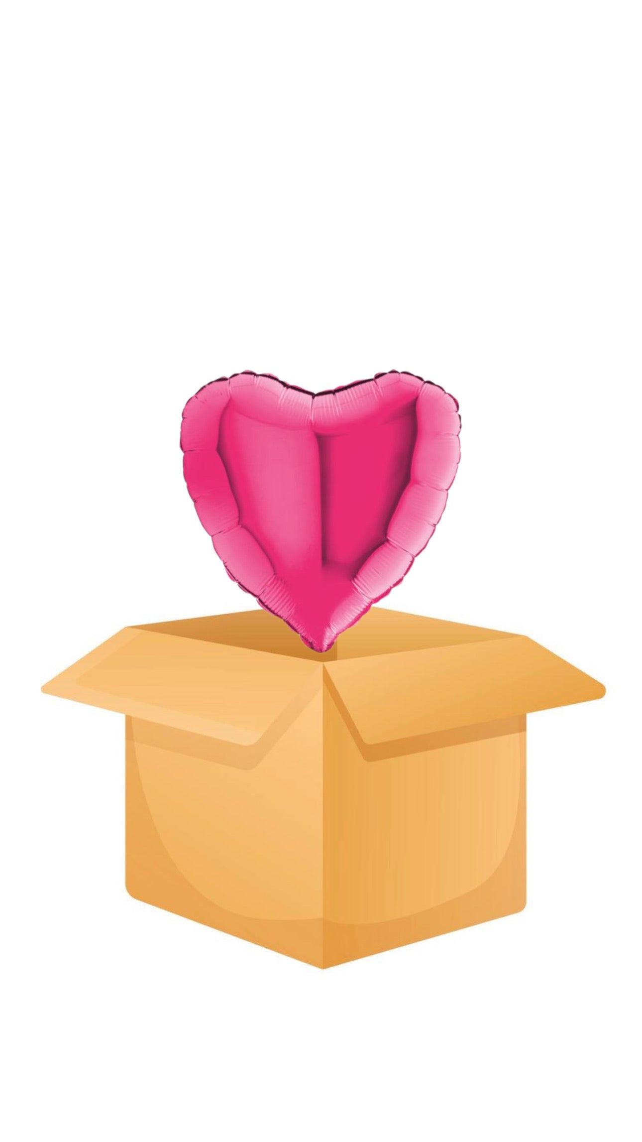 Herz pink Folienballon