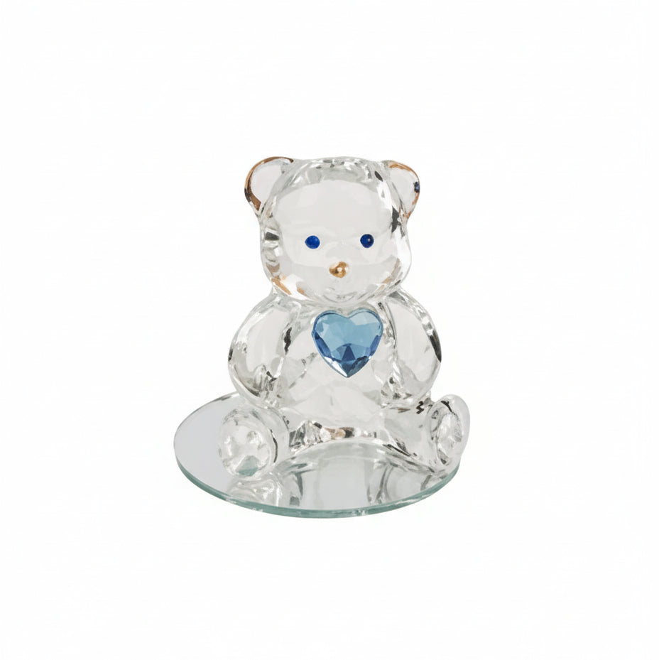Glasbär mit Herz