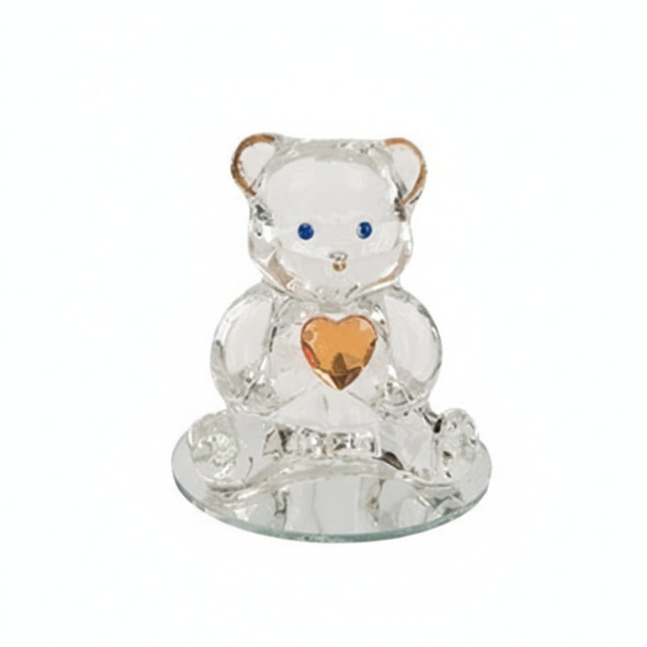 Glasbär mit Herz