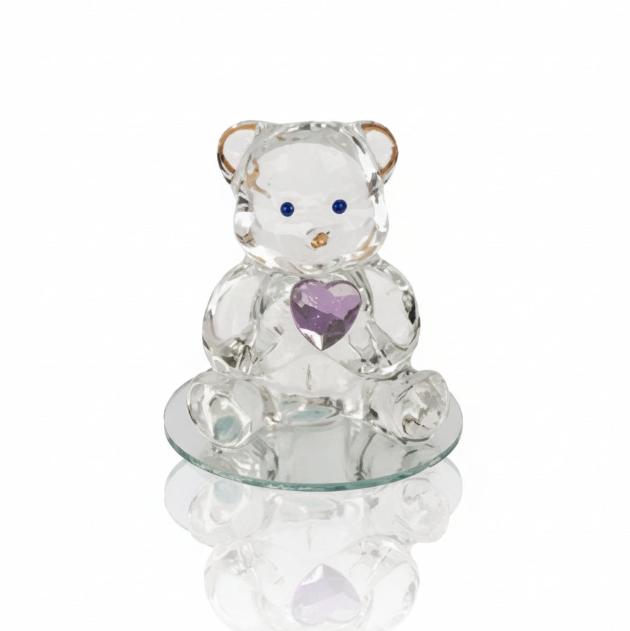 Glasbär mit Herz