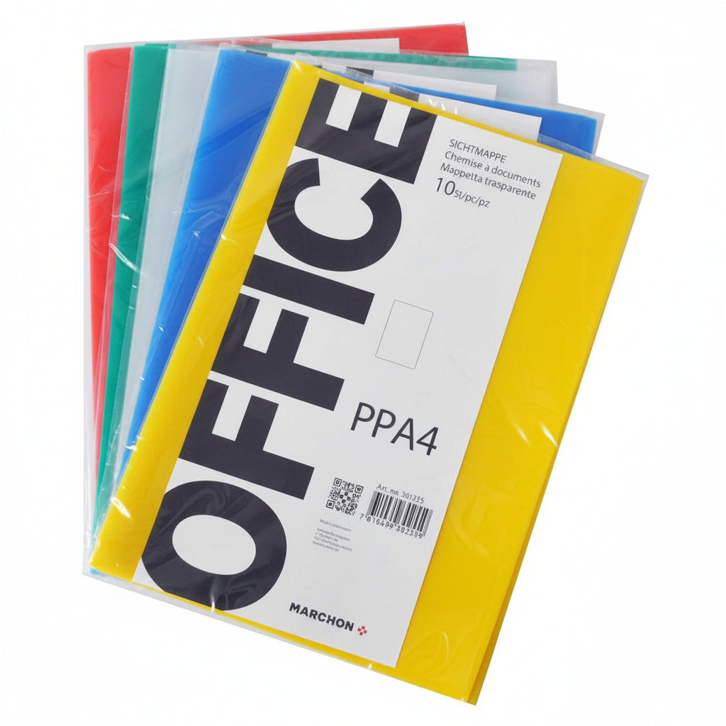 Sichtmappe PP A4 assortiert 10St