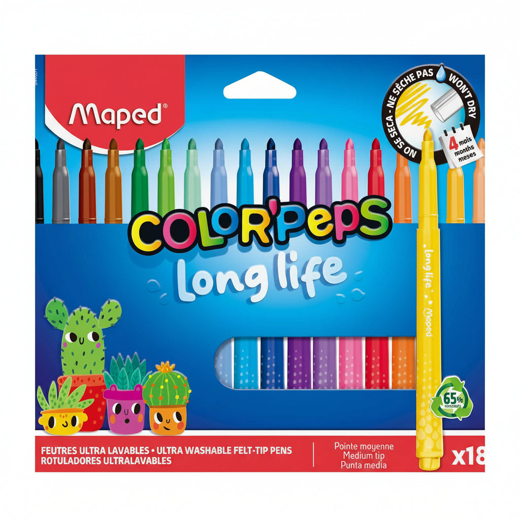 Filzstift Color'peps Longlife 18 St.