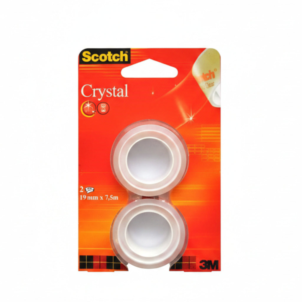 Klebeband Crystal 7.5m x 19mm 2 Stück