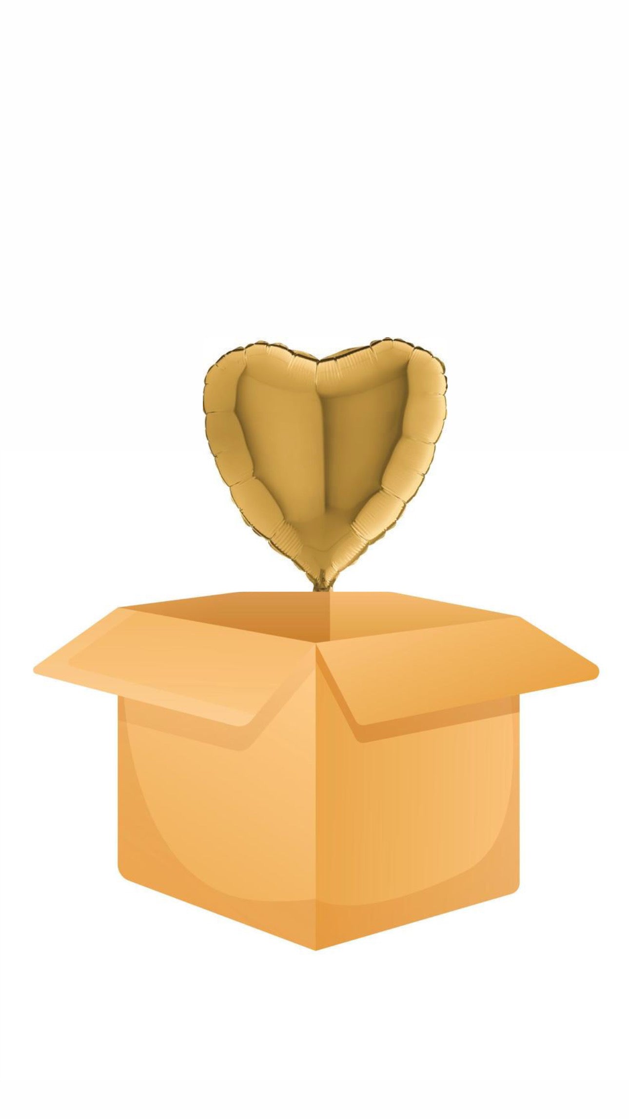 Herz Gold Folienballon