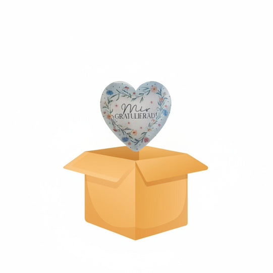 Mir gratulieräd Chranz Herzballon