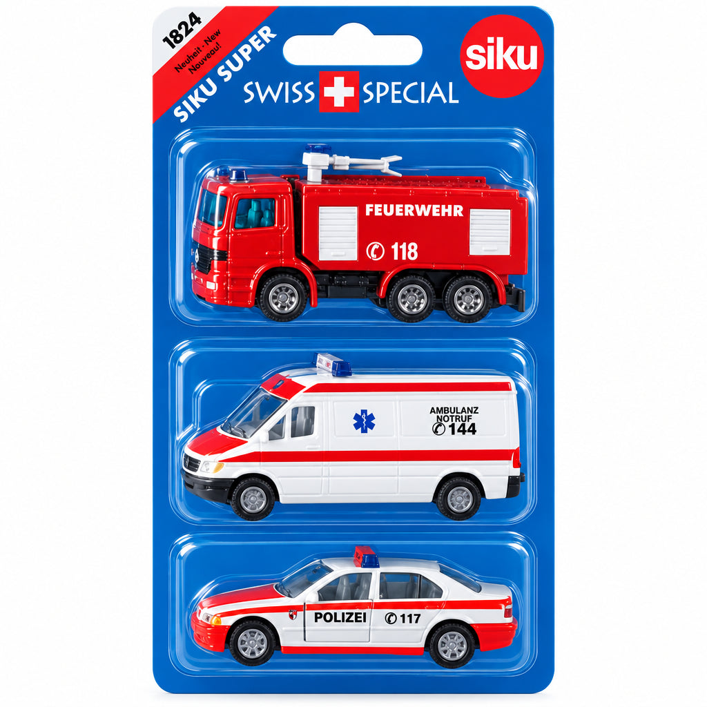 Siku Fahrzeug Notruf Set-3