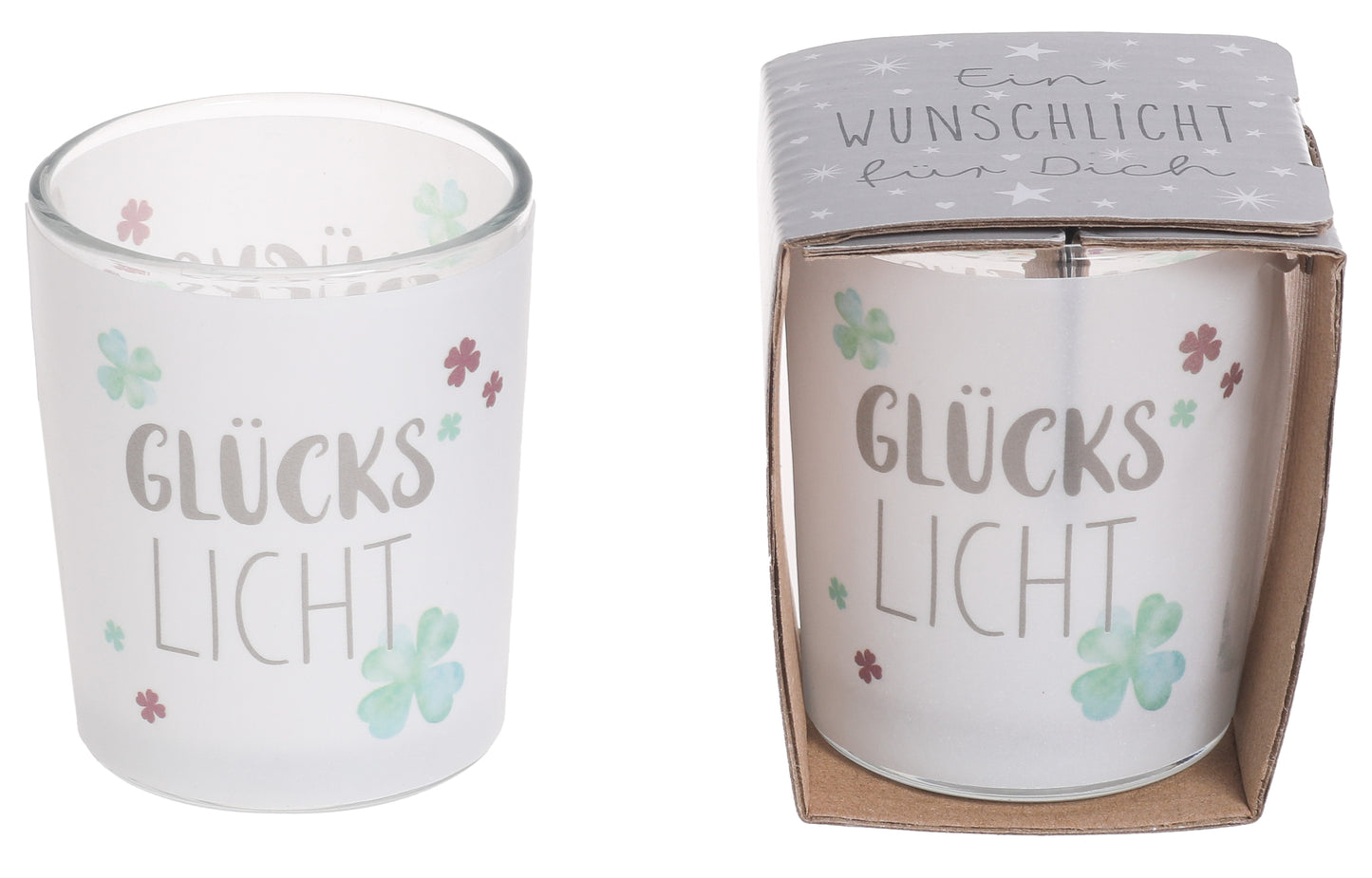 Wunschlicht Glas Glückslicht