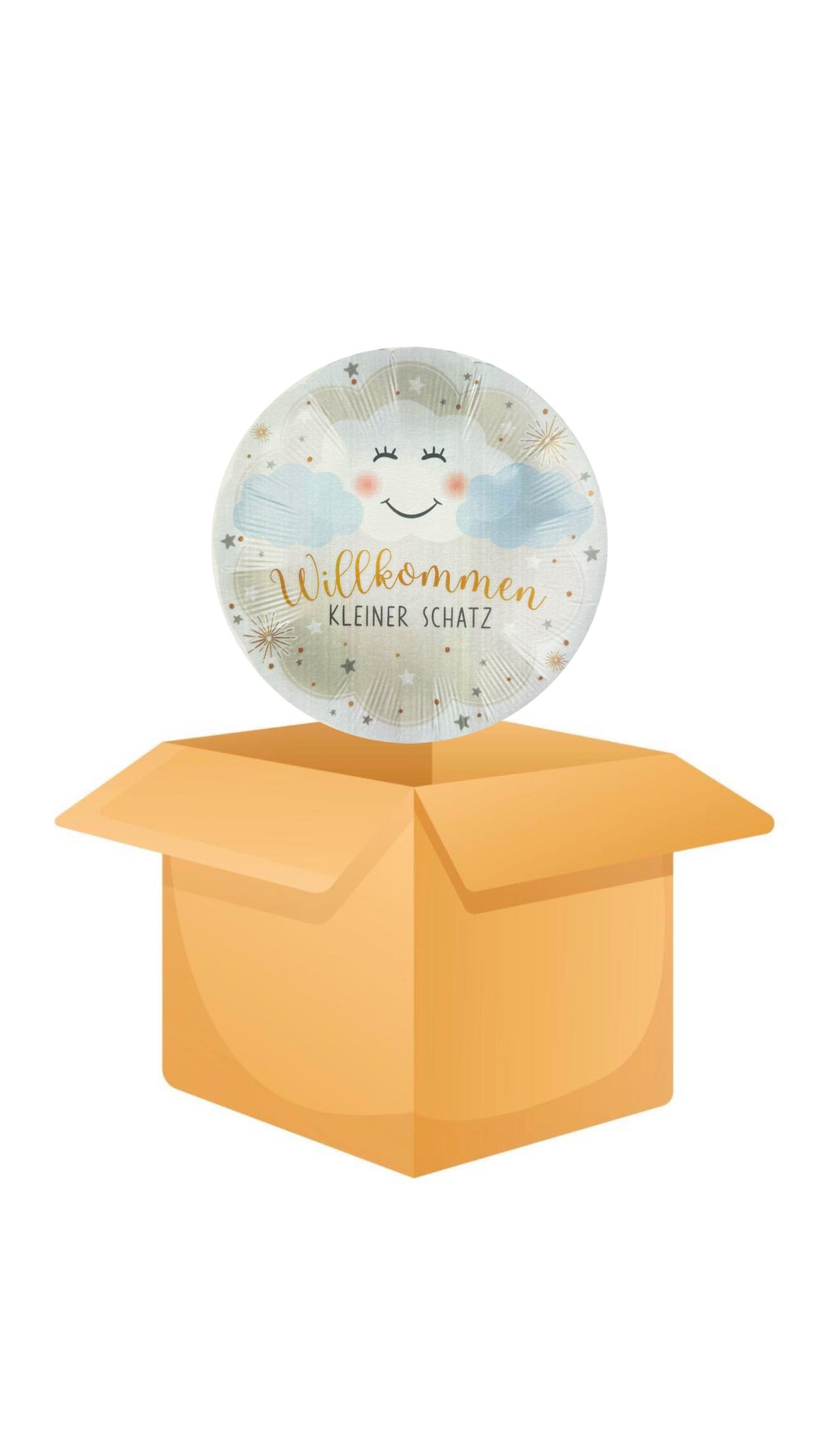 Willkommen kleiner Schatz Folienballon