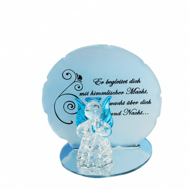 Glas Schutzengel mit Spruch