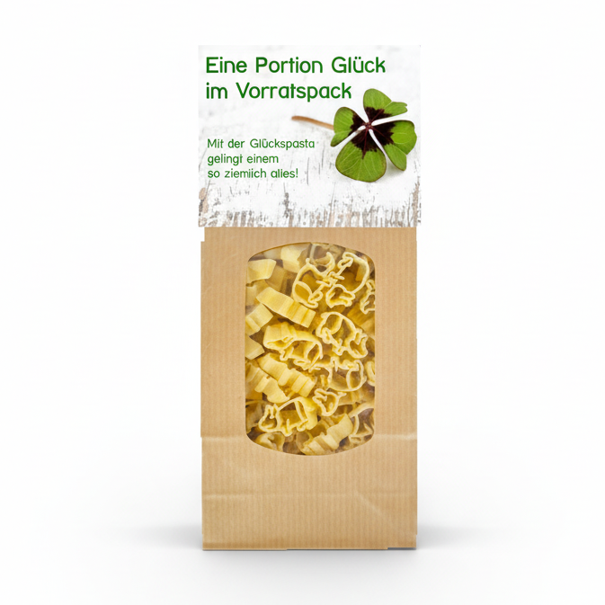 Portion Glück Schwein Pasta