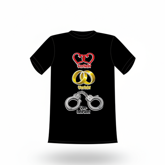 Verliebt Verlobt Verheiratet T-Shirt