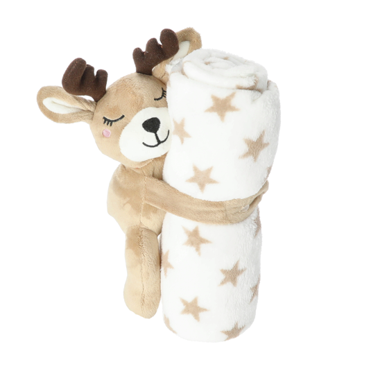 Babydecke mit Rentier