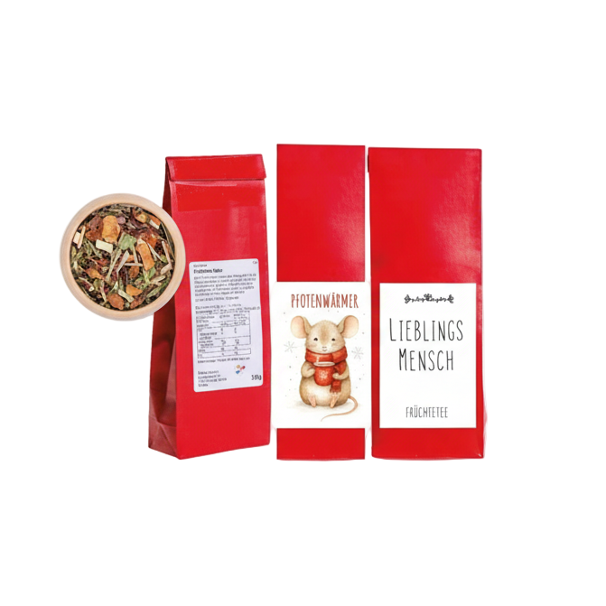 Früchtetee verschiedene Sprüche