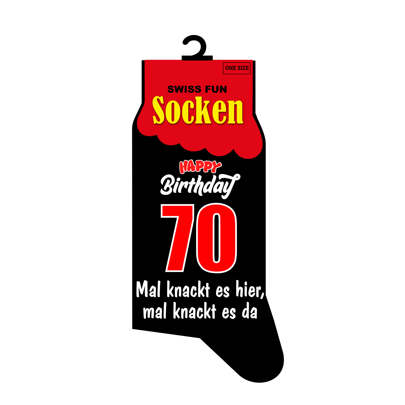 70. Geburtstag Socken