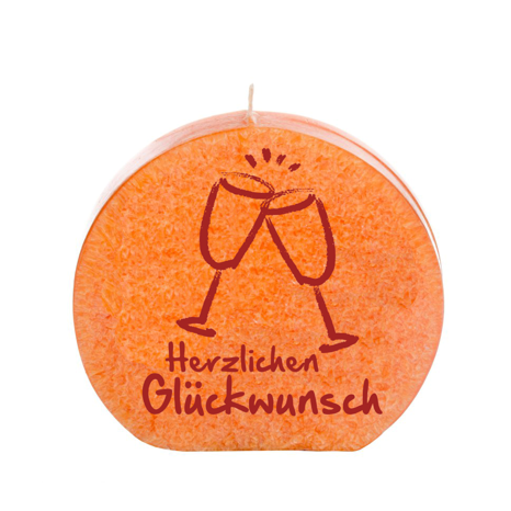 Glückwunsch Spruchkerze