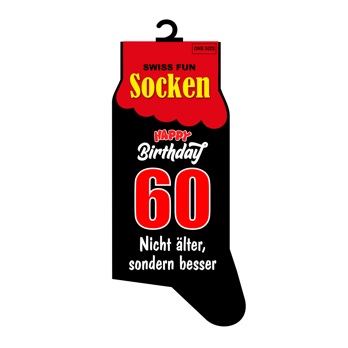 60. Geburtstag Socken