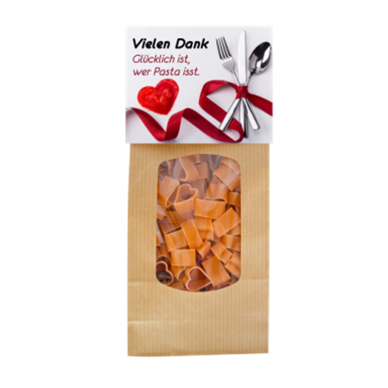 Vielen Dank Herz Pasta