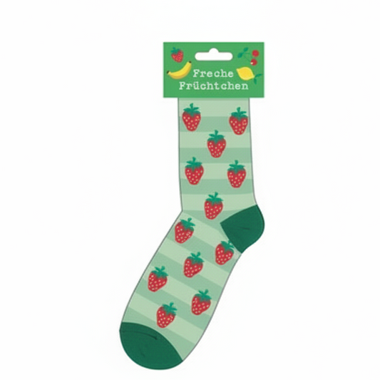 Socken Freche Früchtchen Erdbeeren