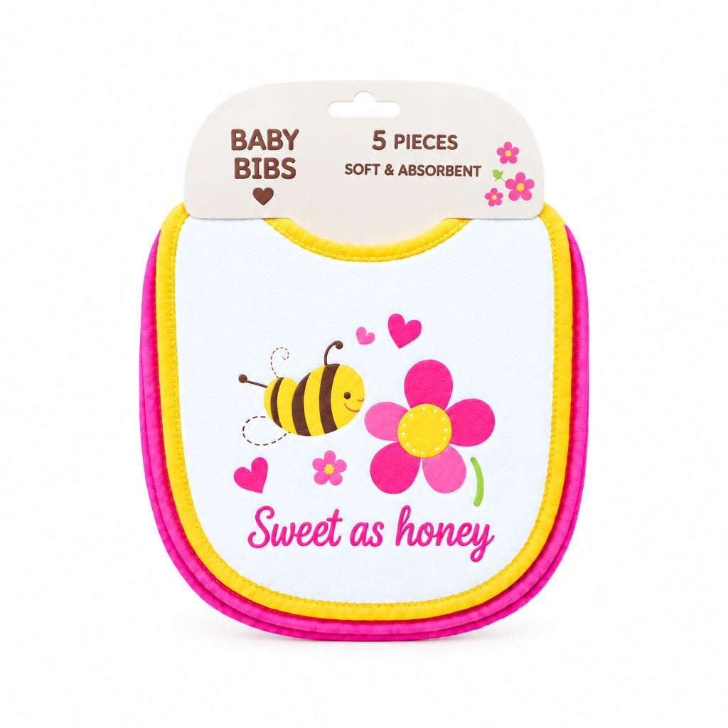 Babylätze Mädchen (5er-Set)