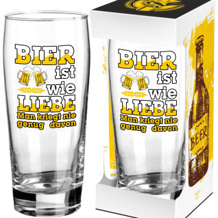 Bierglas Liebe