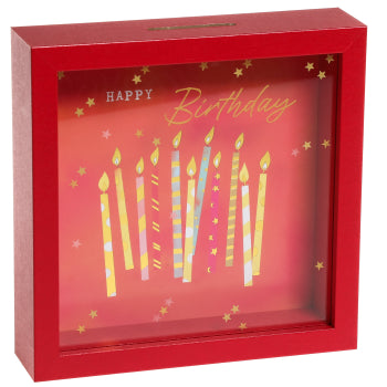 Birthday Kerzen Holz Sparkasse