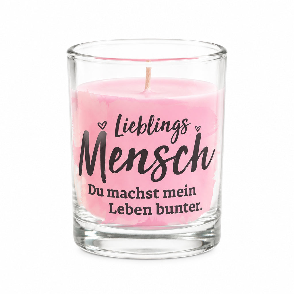 Duftkerze im Kerzenglas Lieblingmensch