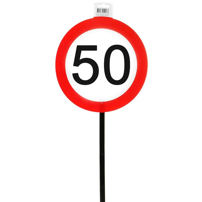 Gartenstecker Verkehrsschild 50