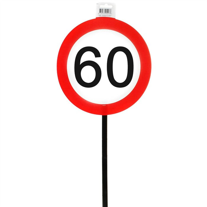 Gartenstecker Verkehrsschild 60