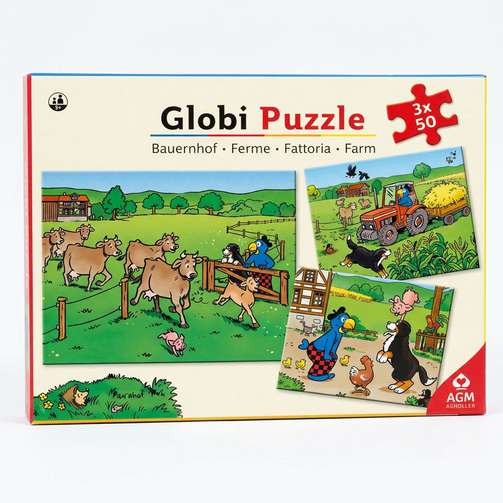 Globi Puzzle Bauernhof