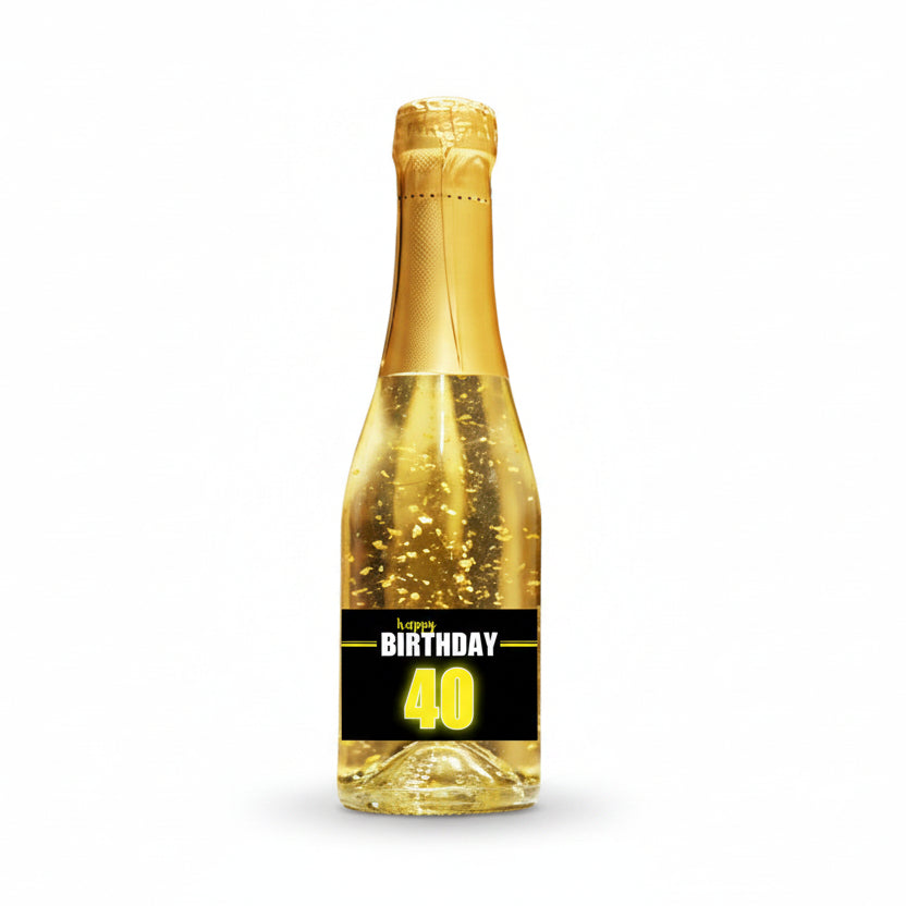 Goldsekt Neon Birthday 40  0,2 Liter