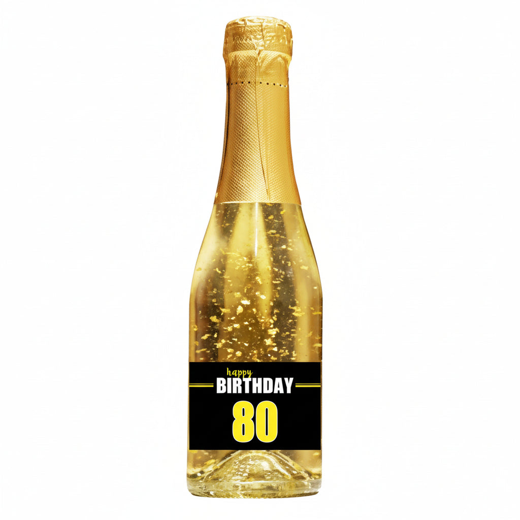 Goldsekt Neon Birthday 80  0,2 Liter