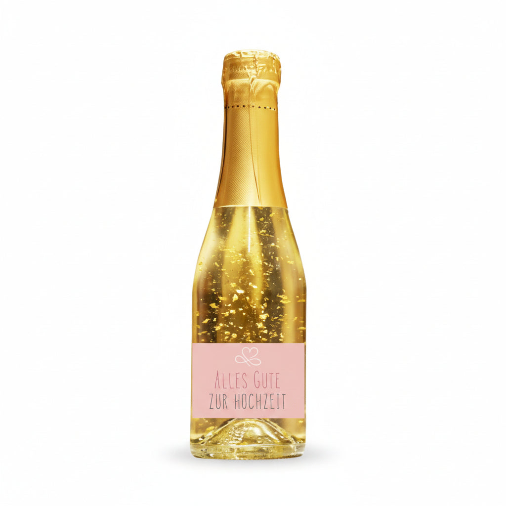 Goldsekt rosa Hochzeit  0,75 Liter