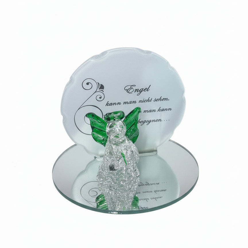 Glas Schutzengel mit Spruch