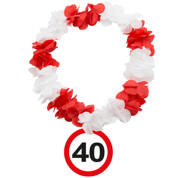 Hawaiiketten Verkehrsschild 40. Geburtstag