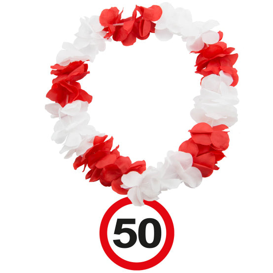 Hawaiiketten Verkehrsschild 50. Geburtstag