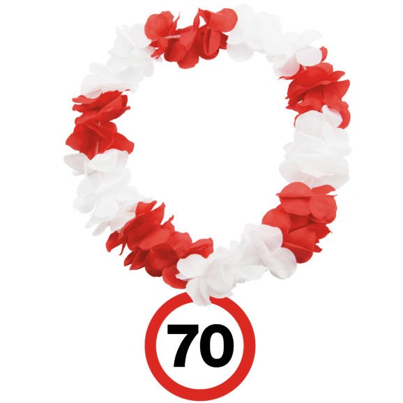 Hawaiiketten Verkehrsschild 70. Geburtstag