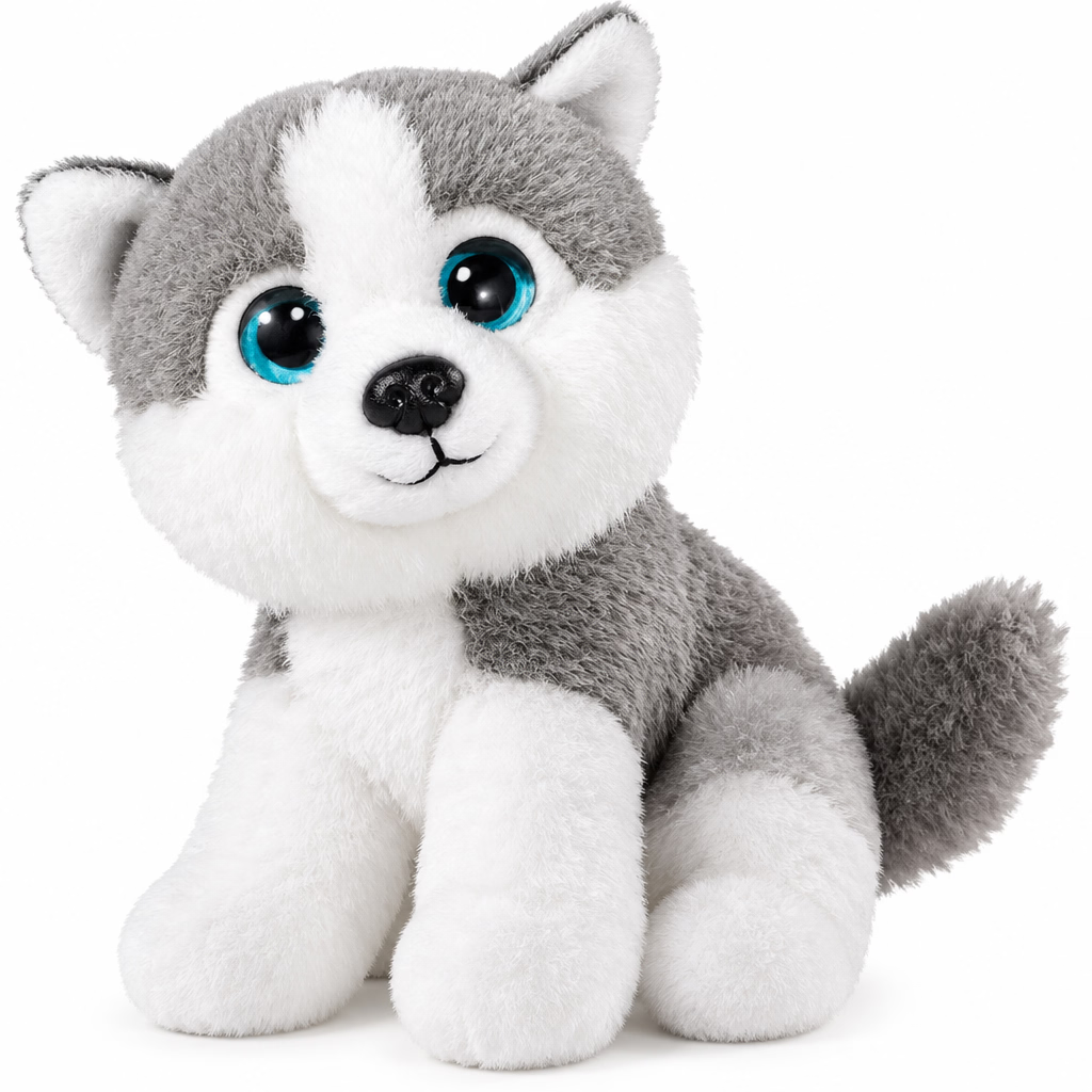 Plüsch Husky sitzend 20cm