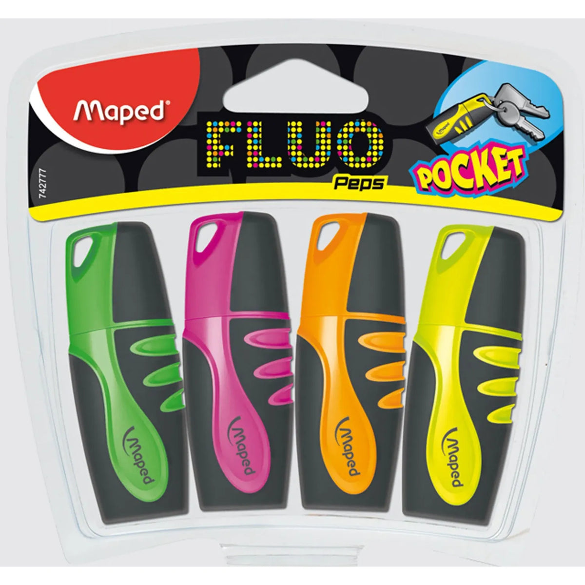 Maped Textmarker Fluo Pocket Mini 4 Stk.