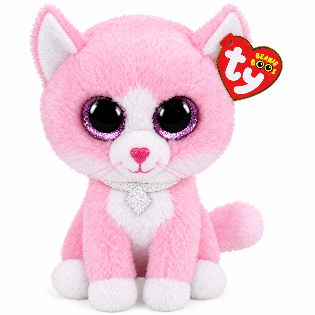 Beanie Boos Fiona Pink Cat 15cm
