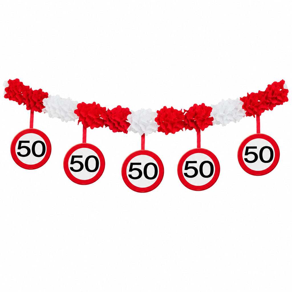 Krepp Girlande 50. Geburtstag