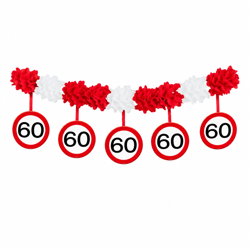 Krepp Girlande 60. Geburtstag