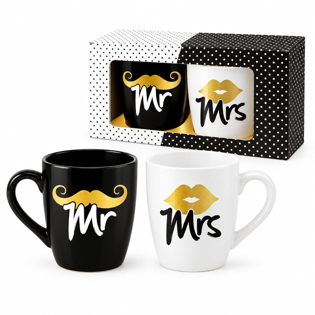 Mr & Mrs Tassen Set Gold