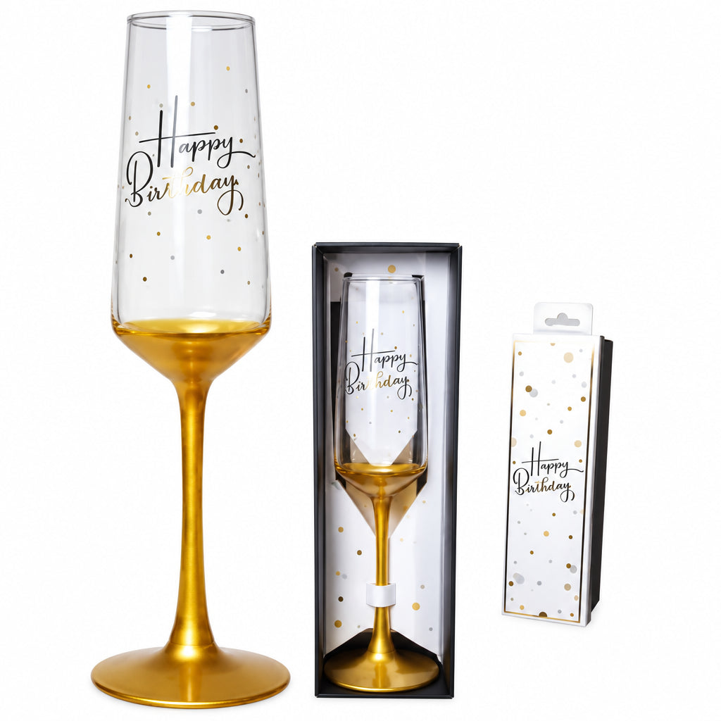 Sektglas Happy Birthday