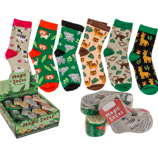 Magische Kindersocken Wildtiere