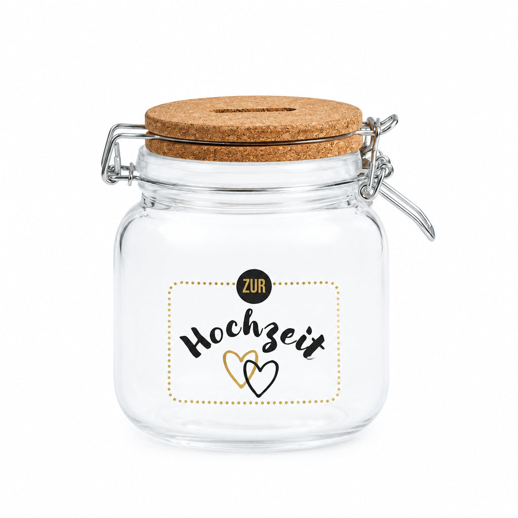 Sparglas Hochzeit weiss