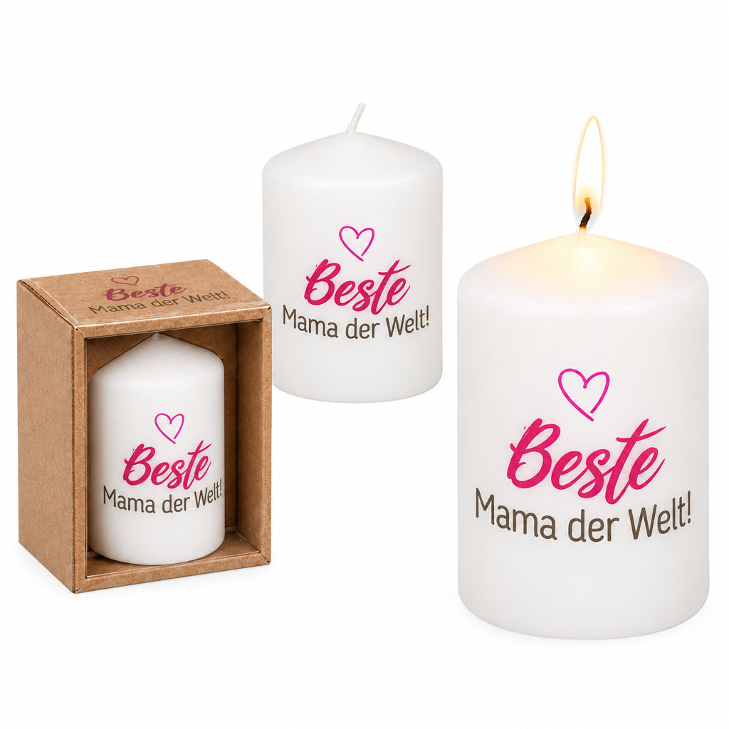 Spruchkerze Beste Mama
