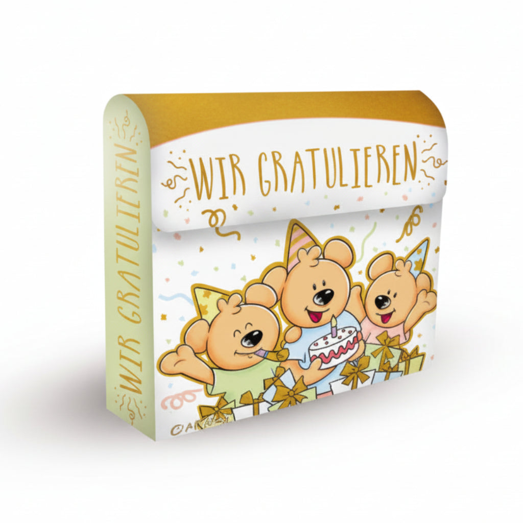 Wir gratulieren Gummibären Naschböxli