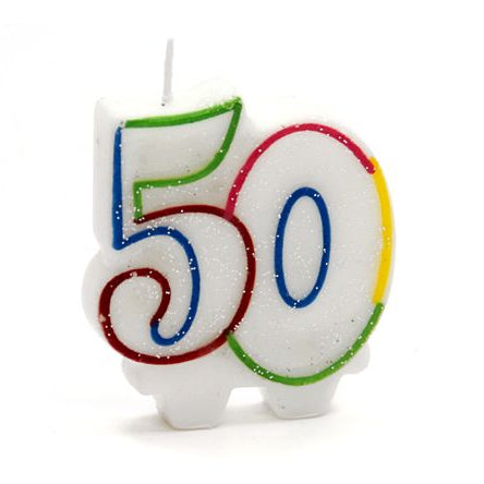 Zahlenkerze 50